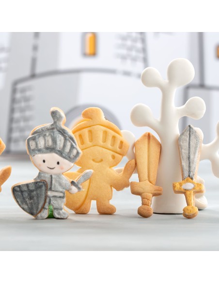 Kit 2 Cortadores Guerrero y Espada Decora