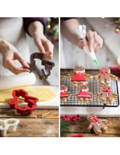 Set Cortadores Familia De Jengibre 4ud. Decora 2