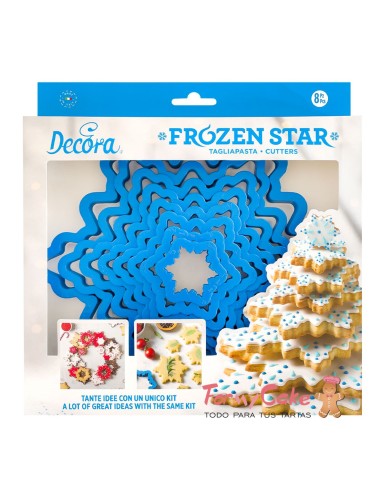 Set Cortadores Árbol Estrella 8ud. Decora