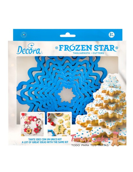 Set Cortadores Árbol Estrella 8ud. Decora