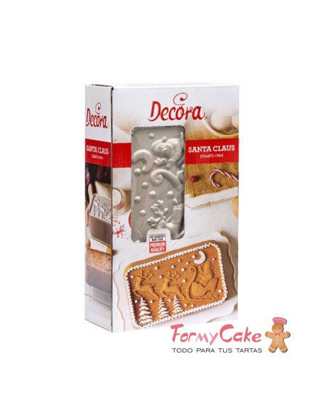 Molde Aluminio Fundido Santa Claus Decora