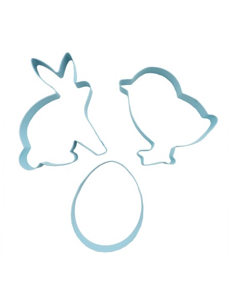 Set Cortadores Galletas De Pascua 3ud PME