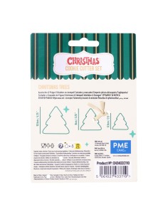 Cortador Galletas Árboles Navidad 3ud PME 2
