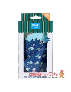 Cápsulas Muffins Navideñas Congelado 24ud PME