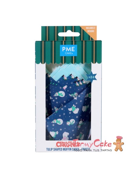 Cápsulas Muffins Navideñas Congelado 24ud PME
