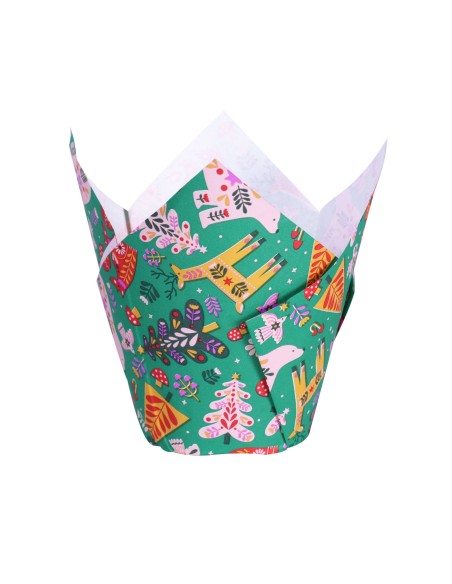 Cápsulas Muffins Navideñas Encantado 24ud PME