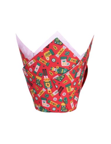 Cápsulas Muffins Navideñas Encantado 24ud PME