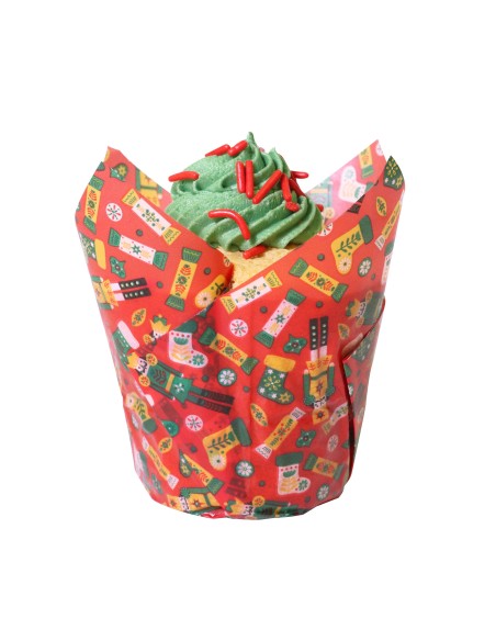 Cápsulas Muffins Navideñas Encantado 24ud PME