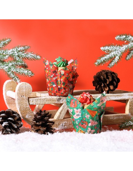 Cápsulas Muffins Navideñas Encantado 24ud PME