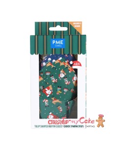 Cápsulas Muffins Navideñas Taller De Santa 24ud PME