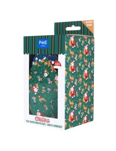 Cápsulas Muffins Navideñas Taller De Santa 24ud PME 2