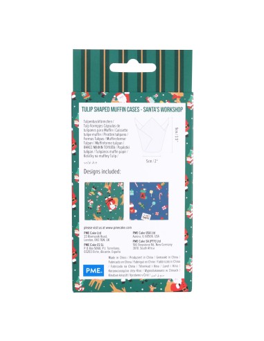 Cápsulas Muffins Navideñas Taller De Santa 24ud...