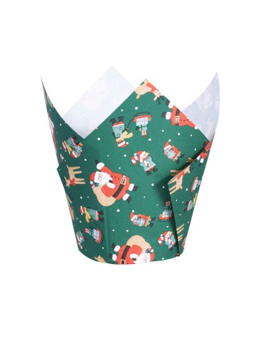 Cápsulas Muffins Navideñas Taller De Santa 24ud...