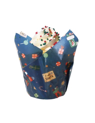 Cápsulas Muffins Navideñas Taller De Santa 24ud...