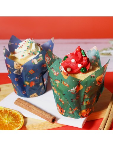 Cápsulas Muffins Navideñas Taller De Santa 24ud...