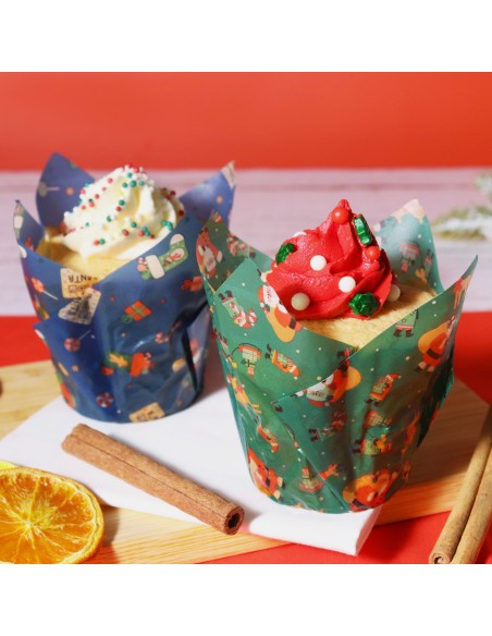 Cápsulas Muffins Navideñas Taller De Santa 24ud PME