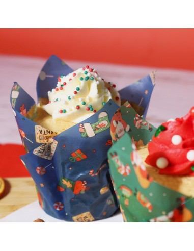 Cápsulas Muffins Navideñas Taller De Santa 24ud...
