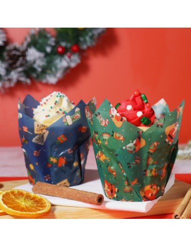 Cápsulas Muffins Navideñas Taller De Santa 24ud...