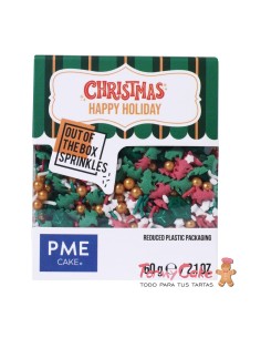 Sprinkle Navidad Felices Fiestas 60g PME