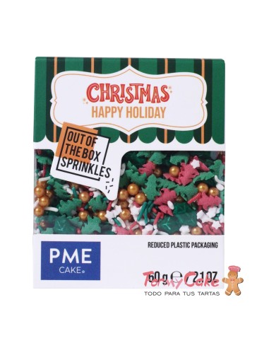 Sprinkle Navidad Felices Fiestas 60g PME