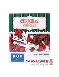 Sprinkle Navidad Papá Noel 60g PME 2