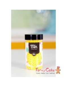 Bola Amarillo Pastel 4mm 90g. Azucren