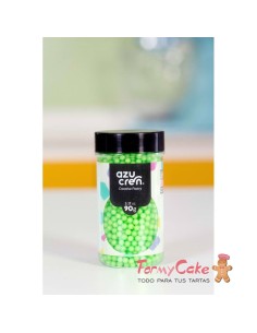 Bola Verde Pastel 4mm 90g. Azucren