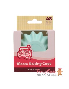 Cápsulas para Hornear Bloom Azul Claro 48ud. Funcakes