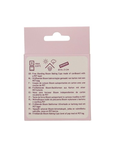 Cápsulas para Hornear Bloom Rosa Pastel 48ud....