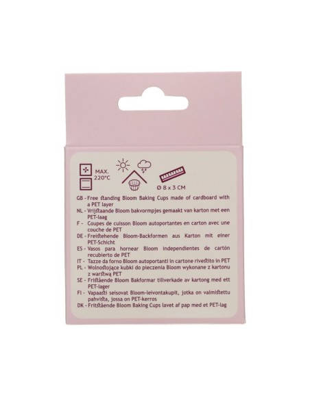 Cápsulas para Hornear Bloom Rosa Pastel 48ud. Funcakes