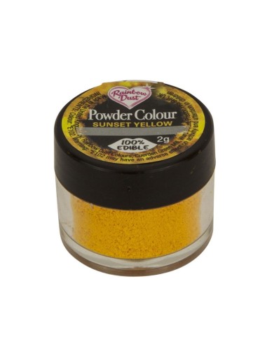 Colorante en Polvo Sunset Yellow 2gr Rainbow Dust