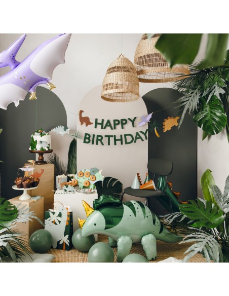 Topper Para Cupcakes Dinosaurios 6ud Partydeco