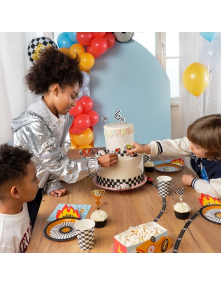 Topper Para Cupcakes Vehículos 4ud Partydeco