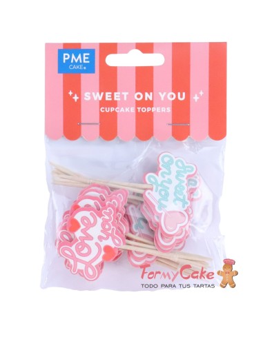 Toppers De San Valentín "Sweet On You" Para...