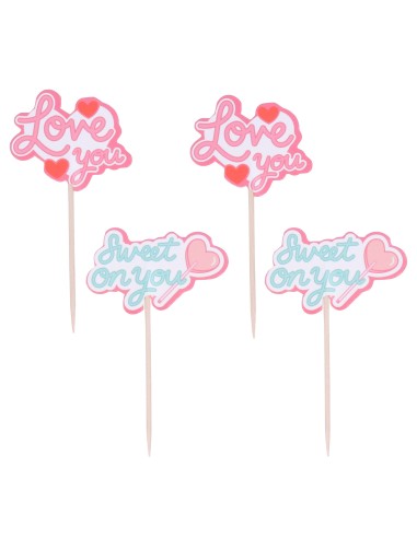 Toppers De San Valentín "Sweet On You" Para...