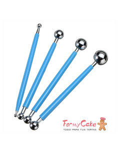 Set Estecas Metálicas Forma Bola 4ud Städter