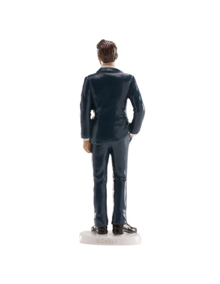 Figura de Boda Hombre Traje Azul 16cm