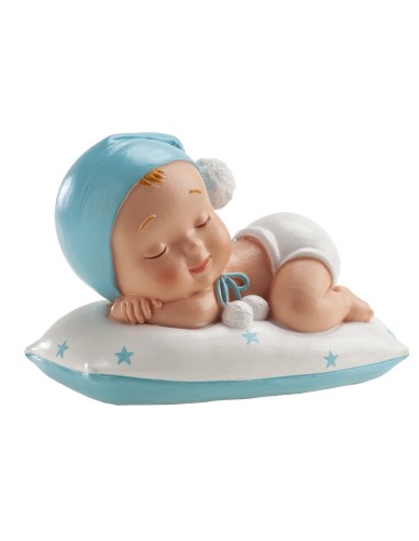 Figura para Tarta Bautizo Niño Dormido Pompón...
