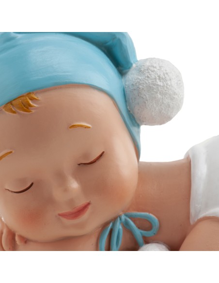 Figura para Tarta Bautizo Niño Dormido Pompón Dekora