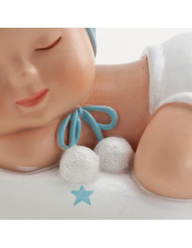 Figura para Tarta Bautizo Niño Dormido Pompón...