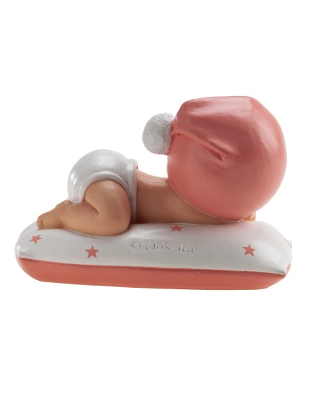 Figura para Tarta Bautizo Niña Dormida Pompón Dekora