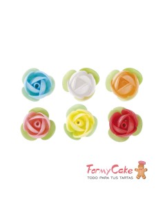 Rosas De Oblea Colores 8uds Dekora