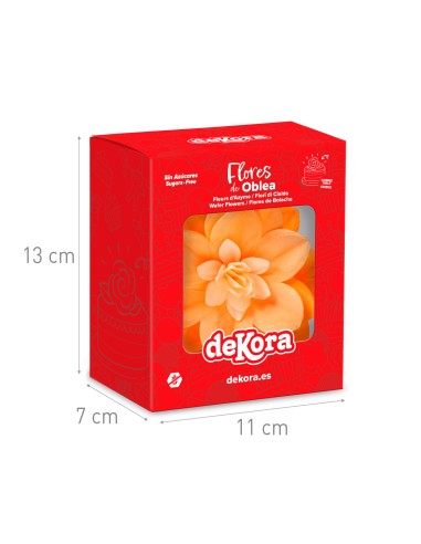 Water Lily De Oblea Color Naranja Dekora