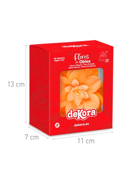 Water Lily De Oblea Color Naranja Dekora