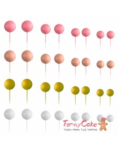 Set Bolas Decorativas Mix Rosa 32ud Azucren