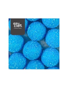 Bolas De Azucar Blue Glitter 60g.  Azucren 2