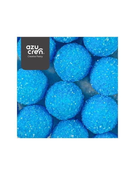 Bolas De Azucar Blue Glitter 60g.  Azucren
