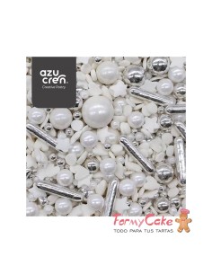Sprinkle Silver Love 90g.  Azucren