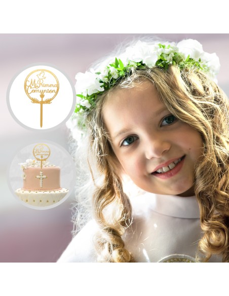 Topper Acrílico Mi Primera Comunión Dekora