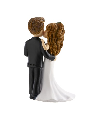 Figura para Tarta Boda "Copa y Beso" Dekora